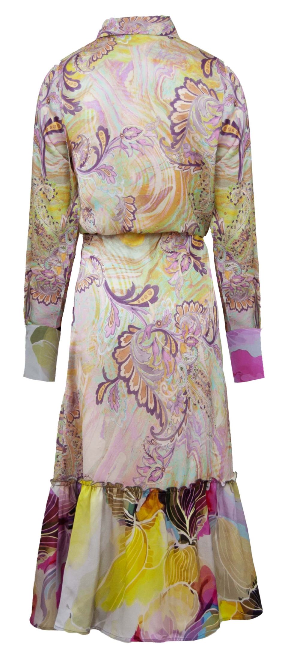 Floer Blusenkleid lang mit Fashion SEGO Floralprint | Shop